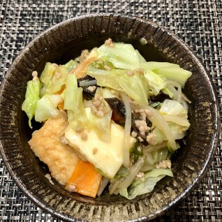 野菜たっぷり！麻婆厚揚げ！